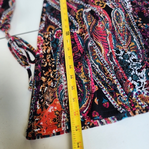 Free People Mock Neck Open Back Balloon Sleeve All Dolled Up Mini Dress Sz XS - Picture 4 of 16